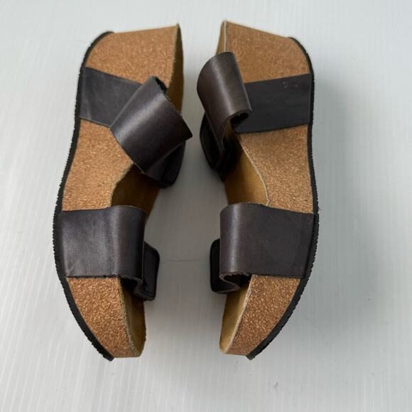 Eric Michael lilly Women's Sandal cork wedge platform women’s size 41 / 10.5-11 - Picture 2 of 10